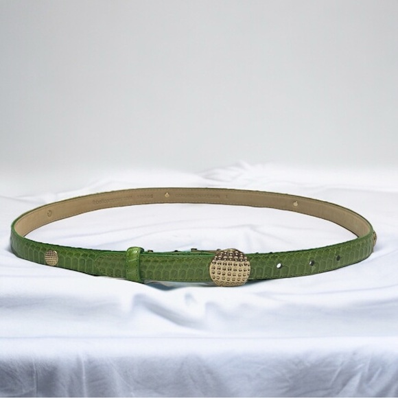 Genuine Snakeskin Lime Green Belt